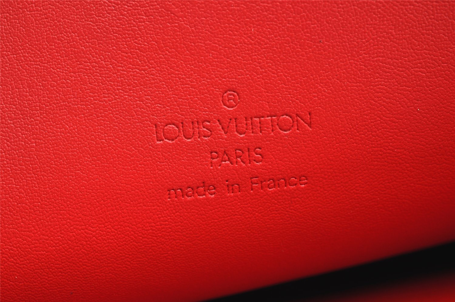 Authentic Louis Vuitton Vernis Mott Shoulder Hand Bag Purse Red M91137 LV 1735K