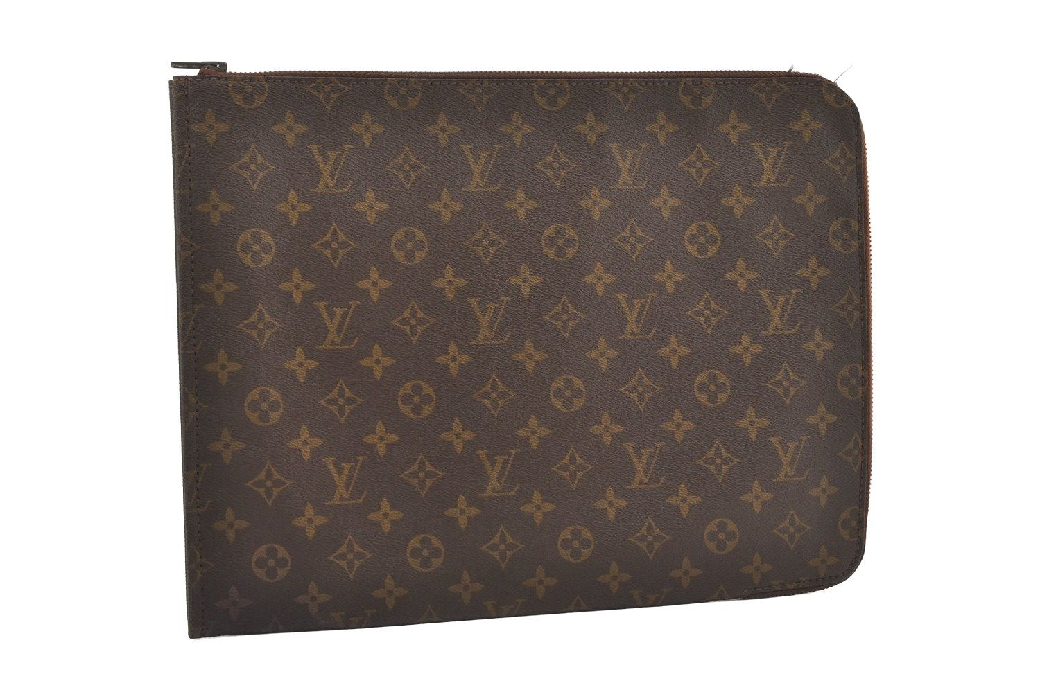 Authentic Louis Vuitton Monogram Poche Documents Document Case Old Model 1736J