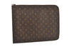 Authentic Louis Vuitton Monogram Poche Documents Document Case Old Model 1736J