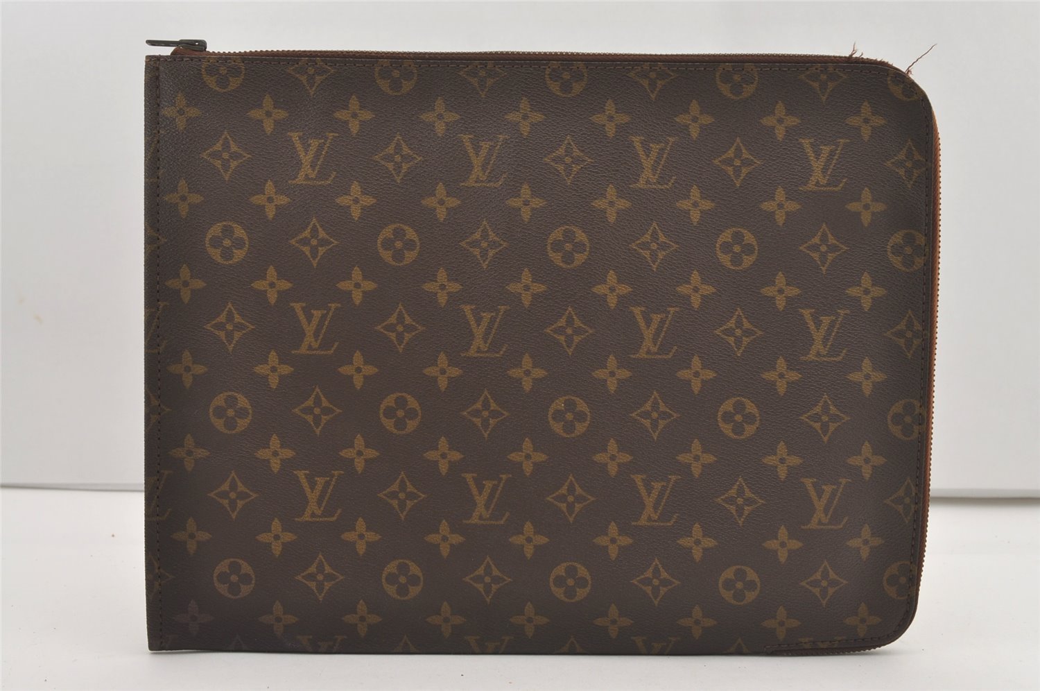 Authentic Louis Vuitton Monogram Poche Documents Document Case Old Model 1736J