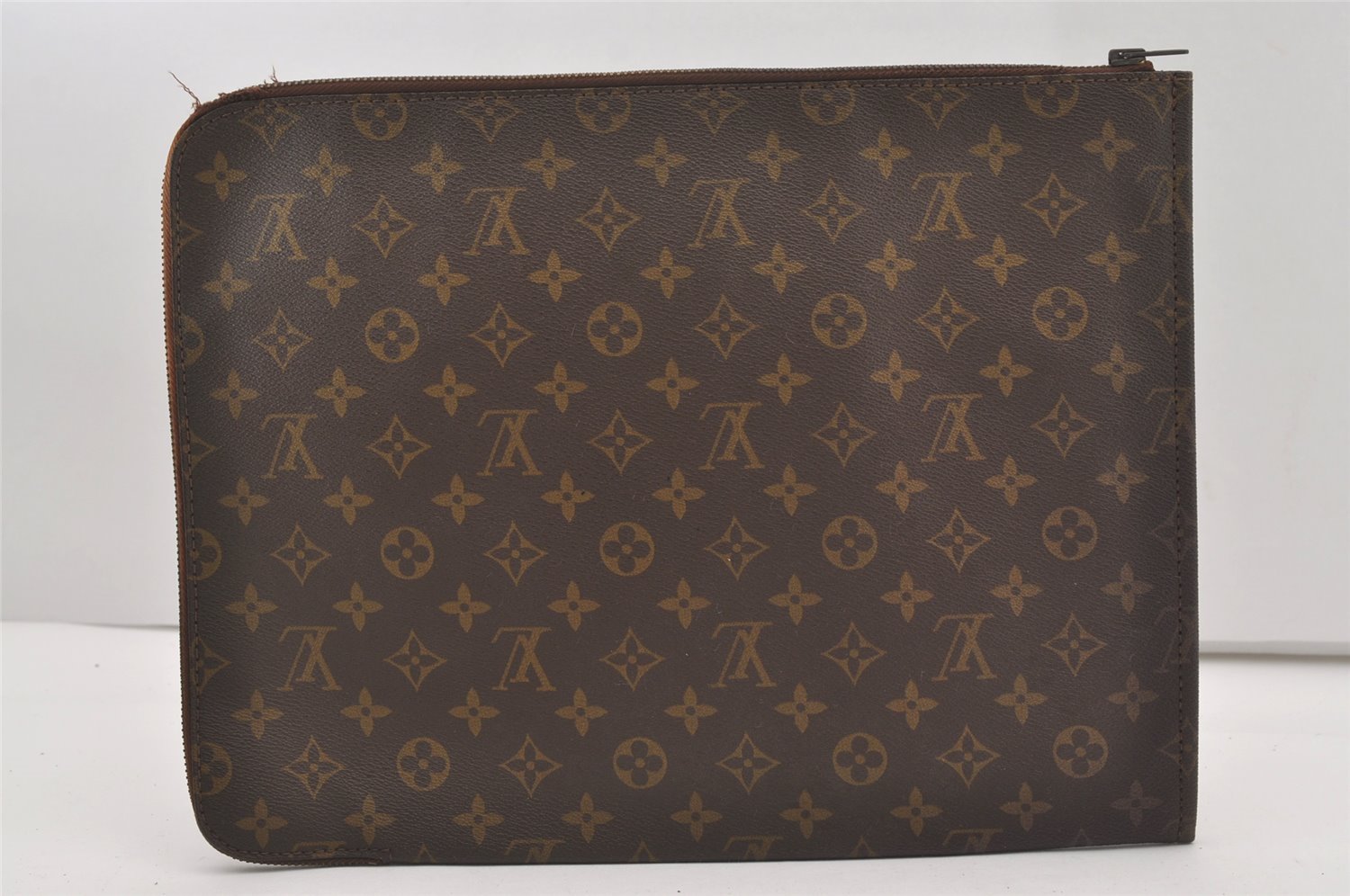 Authentic Louis Vuitton Monogram Poche Documents Document Case Old Model 1736J
