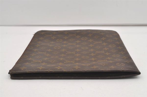 Authentic Louis Vuitton Monogram Poche Documents Document Case Old Model 1736J