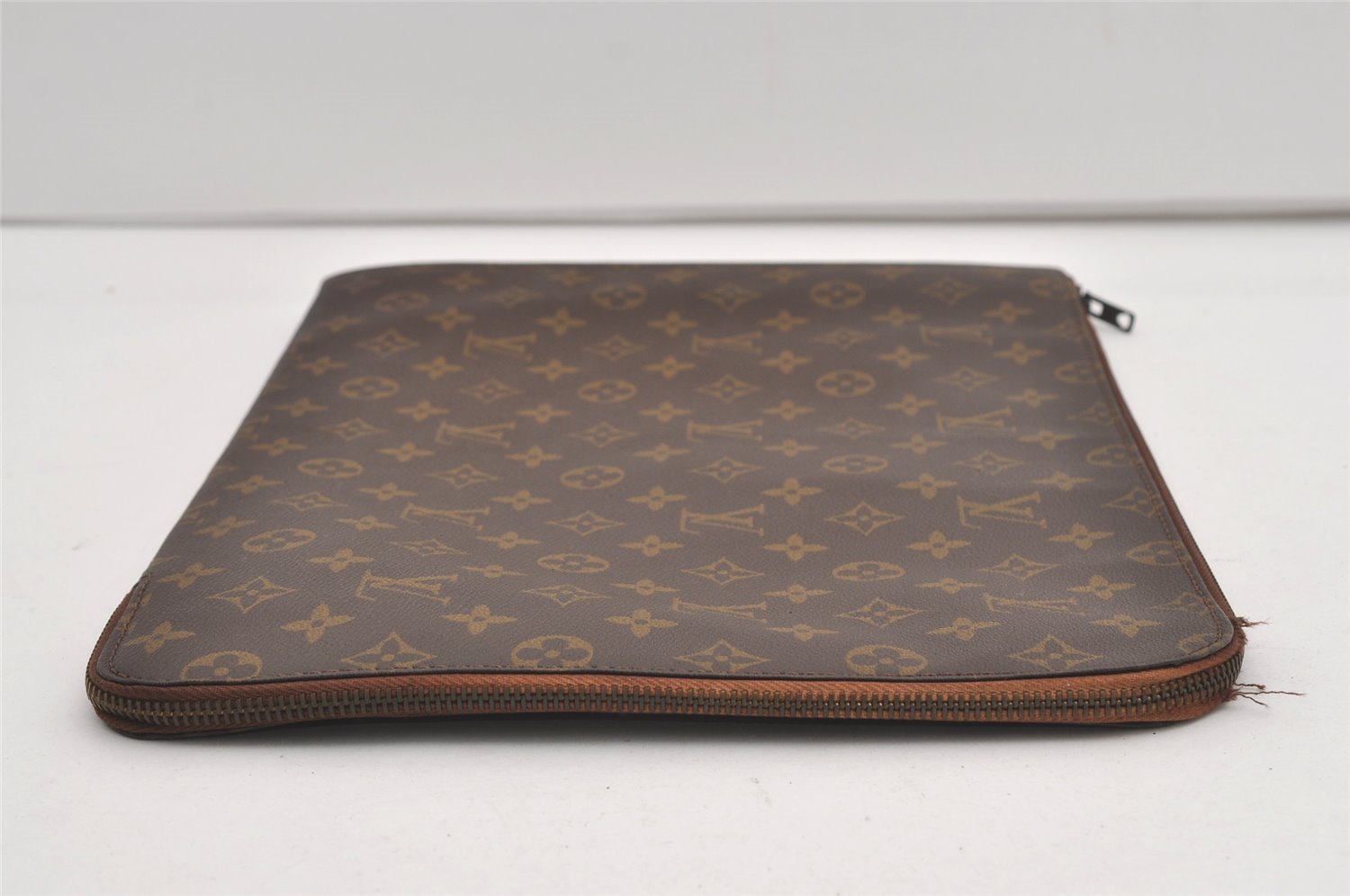 Authentic Louis Vuitton Monogram Poche Documents Document Case Old Model 1736J