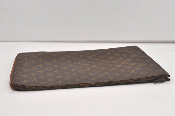 Authentic Louis Vuitton Monogram Poche Documents Document Case Old Model 1736J