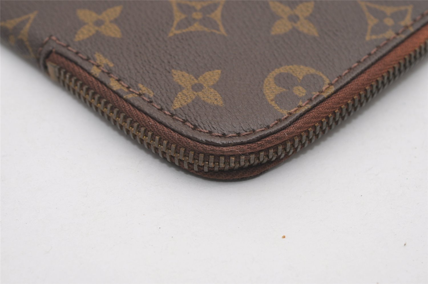 Authentic Louis Vuitton Monogram Poche Documents Document Case Old Model 1736J