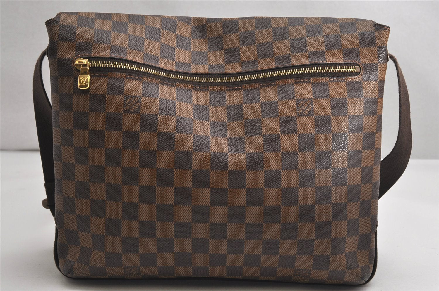 Authentic Louis Vuitton Damier Brooklyn MM Shoulder Cross Bag N51211 LV 1736K