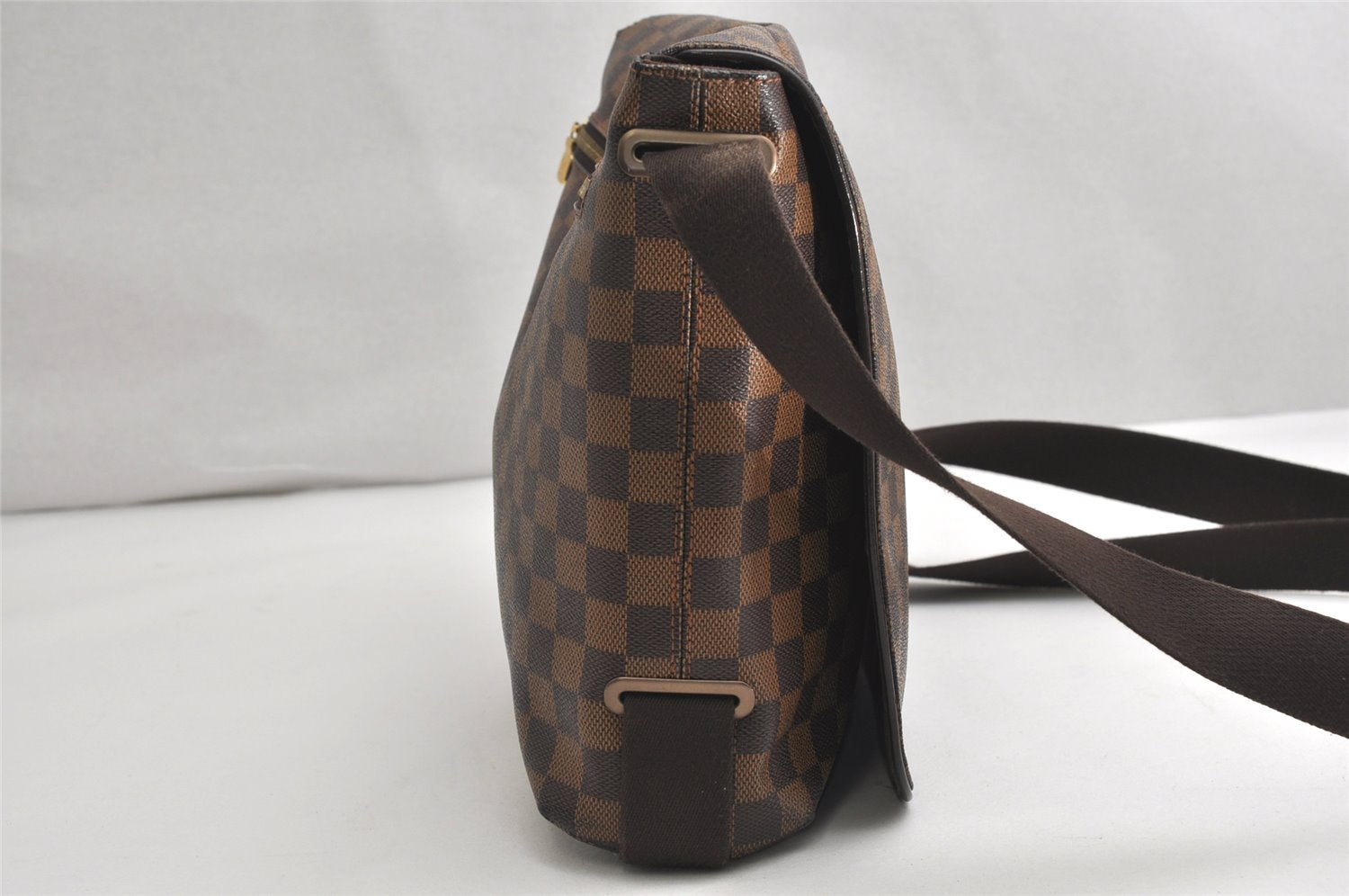 Authentic Louis Vuitton Damier Brooklyn MM Shoulder Cross Bag N51211 LV 1736K