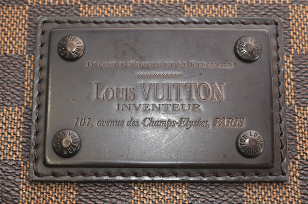 Authentic Louis Vuitton Damier Brooklyn MM Shoulder Cross Bag N51211 LV 1736K