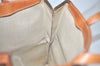 Authentic CELINE Macadam Blason Shoulder Tote Bag PVC Leather Brown 1737I