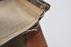 Authentic CELINE Macadam Blason Shoulder Tote Bag PVC Leather Brown 1737I