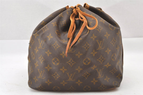 Authentic Louis Vuitton Monogram Petit Noe Drawstring Bag Old Model LV 1737J
