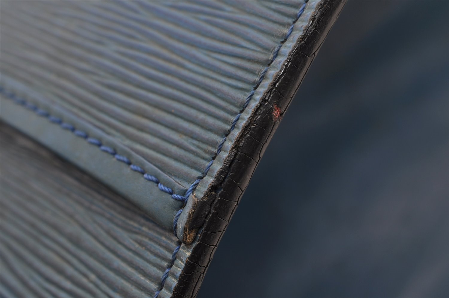 Authentic Louis Vuitton Epi Riviera Hand Bag Blue M48185 LV 1738I