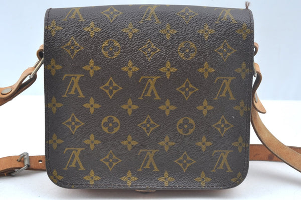 Authentic Louis Vuitton Monogram Cartouchiere MM Shoulder Bag Old Model 1739J