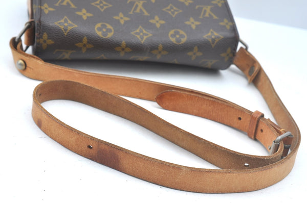 Authentic Louis Vuitton Monogram Cartouchiere MM Shoulder Bag Old Model 1739J
