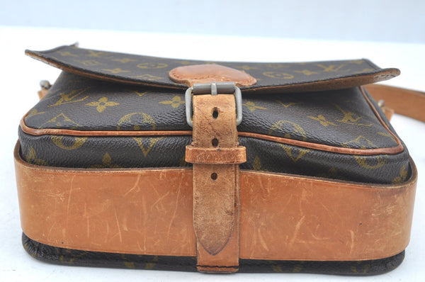 Authentic Louis Vuitton Monogram Cartouchiere MM Shoulder Bag Old Model 1739J