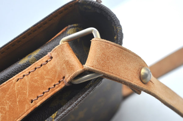 Authentic Louis Vuitton Monogram Cartouchiere MM Shoulder Bag Old Model 1739J