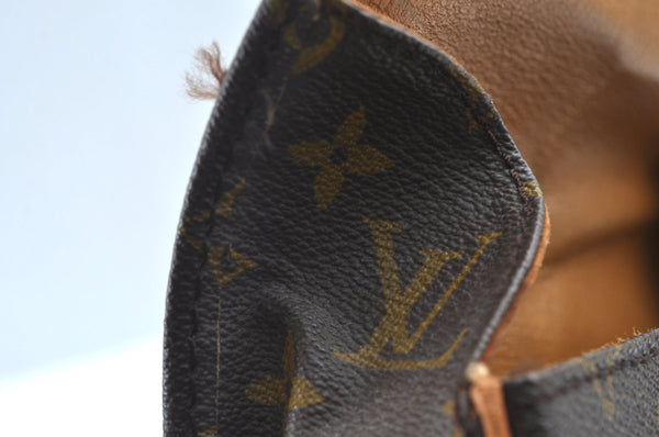 Authentic Louis Vuitton Monogram Cartouchiere MM Shoulder Bag Old Model 1739J