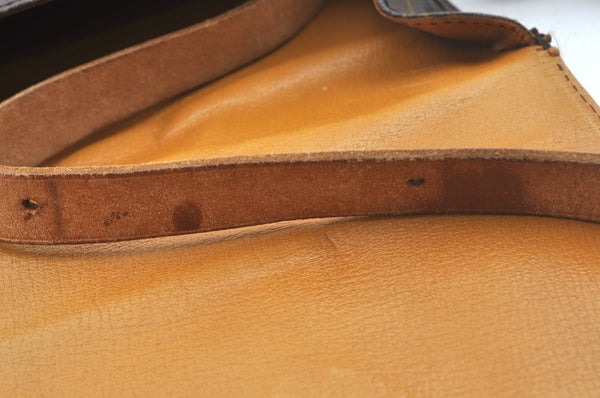 Authentic Louis Vuitton Monogram Cartouchiere MM Shoulder Bag Old Model 1739J