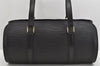 Authentic Louis Vuitton Epi Soufflot Black Hand Bag M52222 LV 1740K