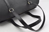 Authentic Louis Vuitton Epi Soufflot Black Hand Bag M52222 LV 1740K
