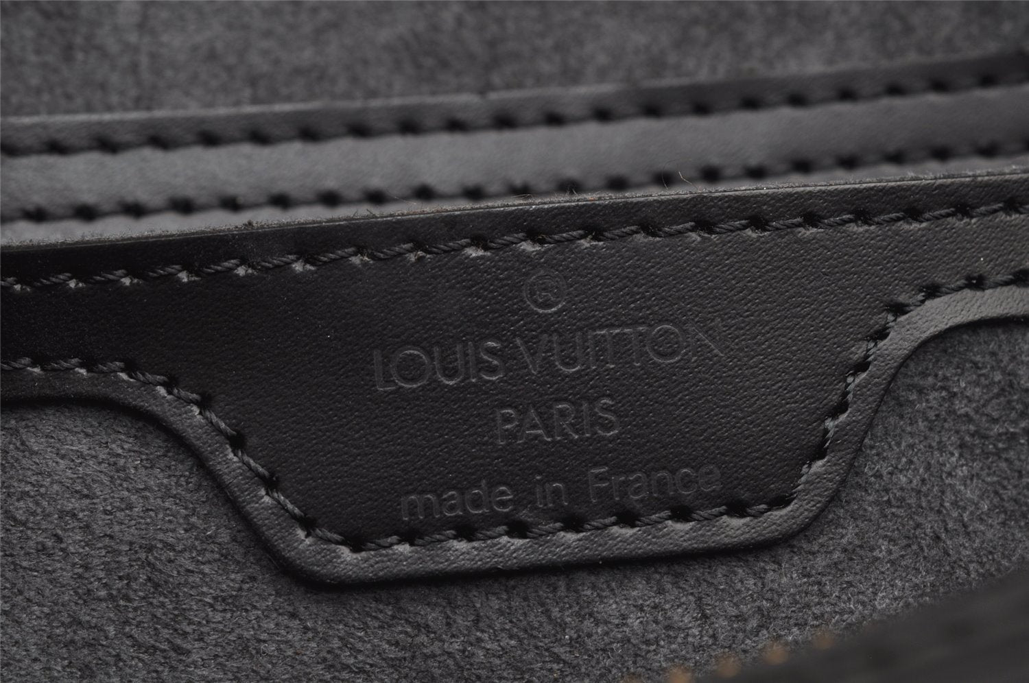 Authentic Louis Vuitton Epi Soufflot Black Hand Bag M52222 LV 1740K
