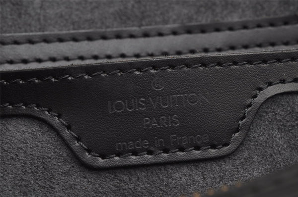 Authentic Louis Vuitton Epi Soufflot Black Hand Bag M52222 LV 1740K
