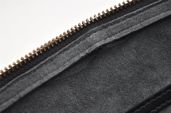 Authentic Louis Vuitton Epi Soufflot Black Hand Bag M52222 LV 1740K