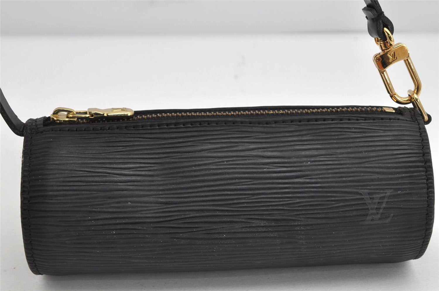 Authentic Louis Vuitton Epi Soufflot Black Hand Bag M52222 LV 1740K