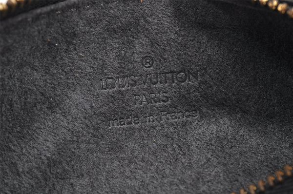 Authentic Louis Vuitton Epi Soufflot Black Hand Bag M52222 LV 1740K