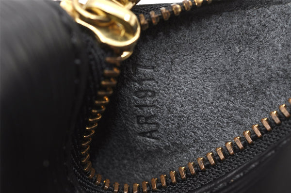 Authentic Louis Vuitton Epi Soufflot Black Hand Bag M52222 LV 1740K