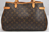 Authentic Louis Vuitton Monogram Batignolles Horizontal Tote Bag M51154 LV 1742K