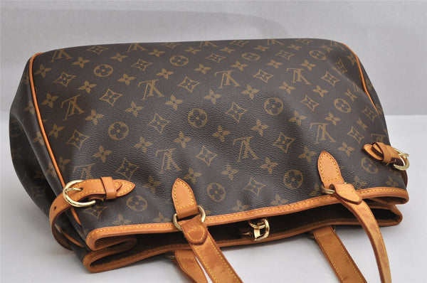 Authentic Louis Vuitton Monogram Batignolles Horizontal Tote Bag M51154 LV 1742K