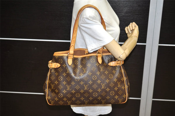 Authentic Louis Vuitton Monogram Batignolles Horizontal Tote Bag M51154 LV 1742K