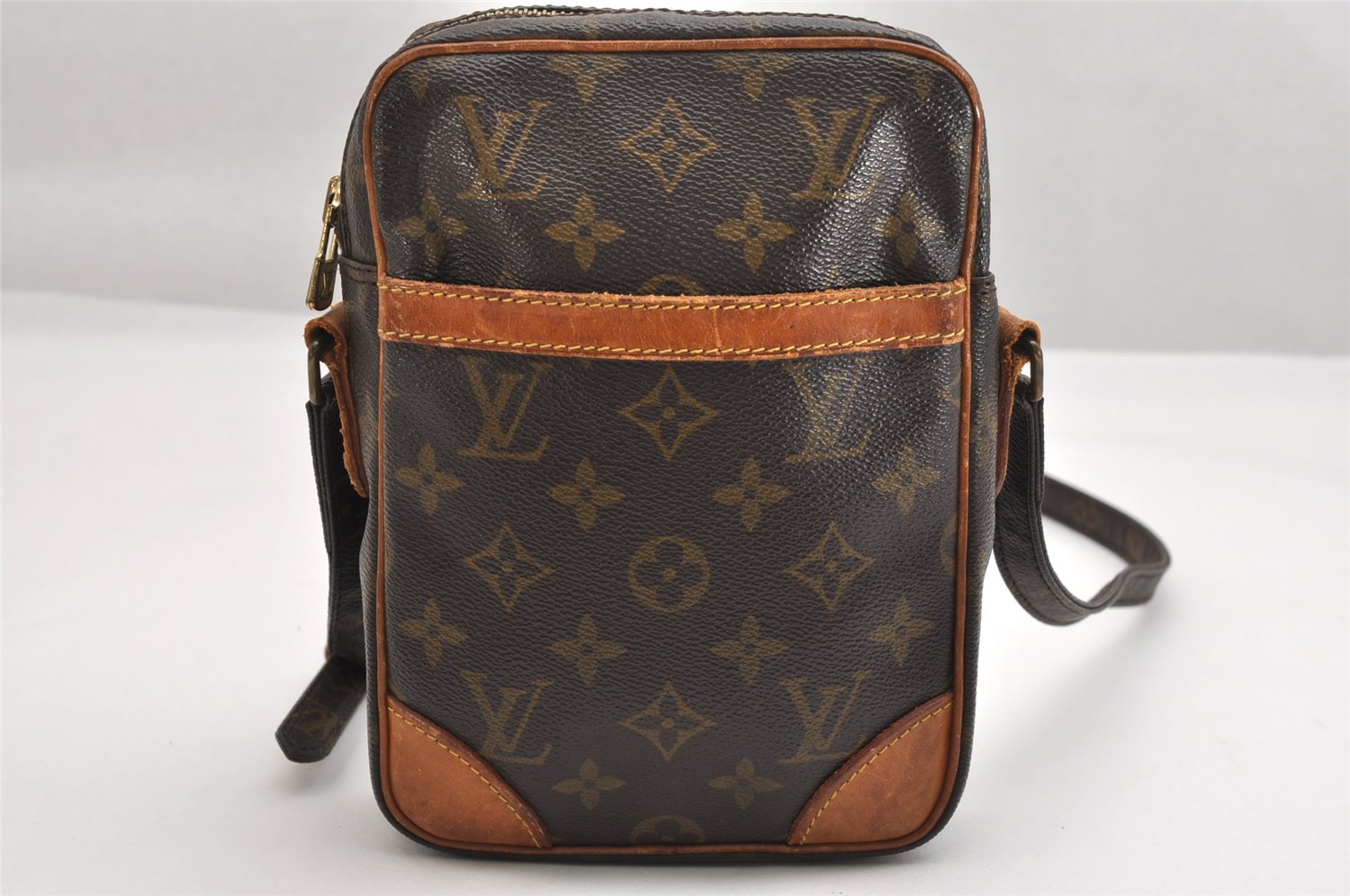 Authentic Louis Vuitton Monogram Danube Shoulder Cross Body Bag M45266 LV 1743K