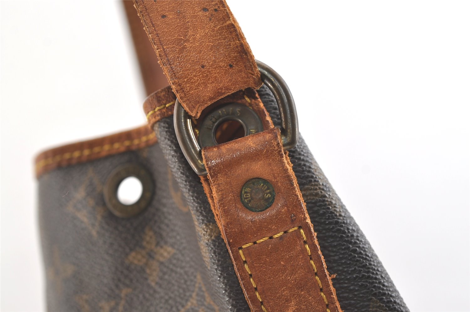 Authentic Louis Vuitton Monogram Noe Shoulder Drawstring Bag M42224 LV 1745K