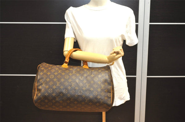 Authentic Louis Vuitton Monogram Speedy 40 Hand Boston Bag M41522 LV 1747I