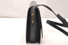Authentic GUCCI Web Sherry Line Horsebit Shoulder Bag Leather Black Junk 1747J