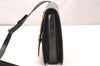 Authentic GUCCI Web Sherry Line Horsebit Shoulder Bag Leather Black Junk 1747J