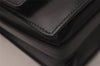 Authentic GUCCI Web Sherry Line Horsebit Shoulder Bag Leather Black Junk 1747J