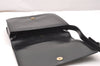 Authentic GUCCI Web Sherry Line Horsebit Shoulder Bag Leather Black Junk 1747J