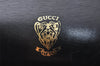 Authentic GUCCI Web Sherry Line Horsebit Shoulder Bag Leather Black Junk 1747J