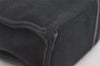 Authentic HERMES Vintage Fourre Tout MM Hand Tote Bag Canvas Black 1748J