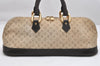 Auth Louis Vuitton Monogram Mini Alma Ron Hand Bag Khaki Beige M92206 LV 1748K