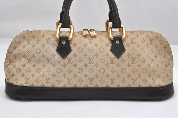 Auth Louis Vuitton Monogram Mini Alma Ron Hand Bag Khaki Beige M92206 LV 1748K