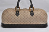 Auth Louis Vuitton Monogram Mini Alma Ron Hand Bag Khaki Beige M92206 LV 1748K