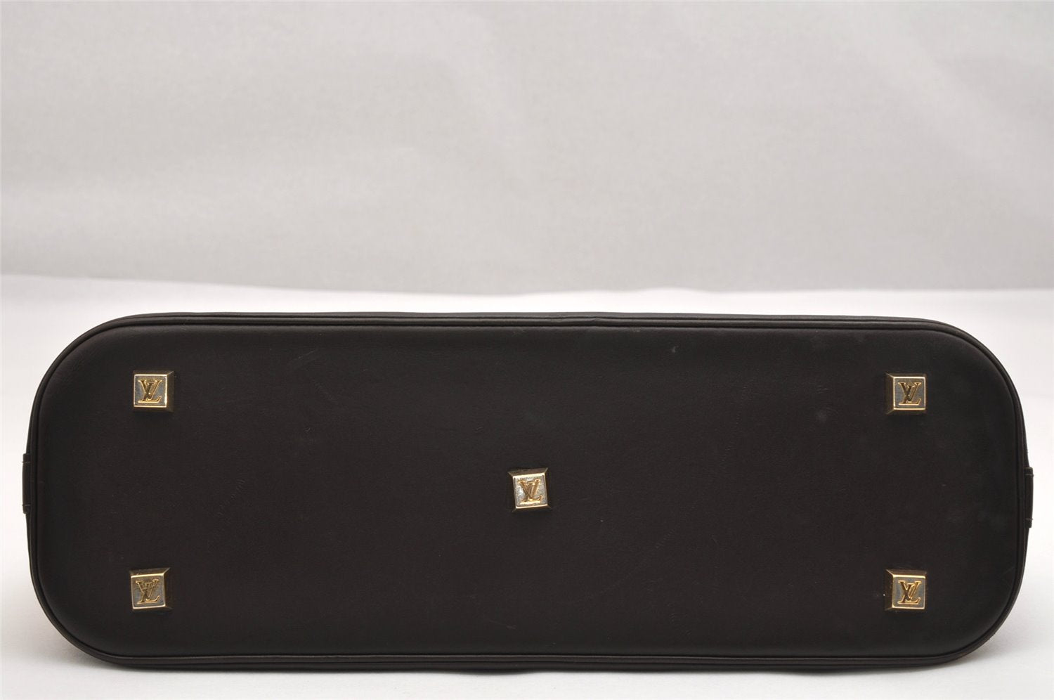 Auth Louis Vuitton Monogram Mini Alma Ron Hand Bag Khaki Beige M92206 LV 1748K