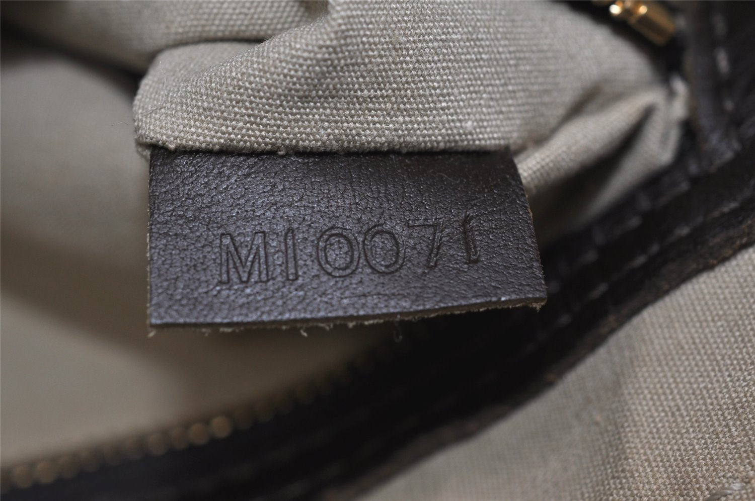 Auth Louis Vuitton Monogram Mini Alma Ron Hand Bag Khaki Beige M92206 LV 1748K