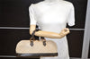 Auth Louis Vuitton Monogram Mini Alma Ron Hand Bag Khaki Beige M92206 LV 1748K