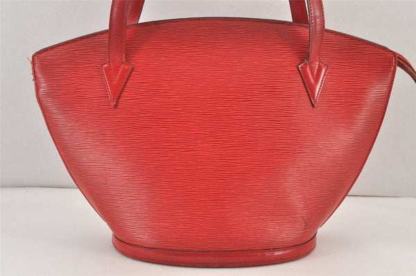Auth Louis Vuitton Epi Saint Jacques Shopping Shoulder Bag Red M52267 LV 1749K