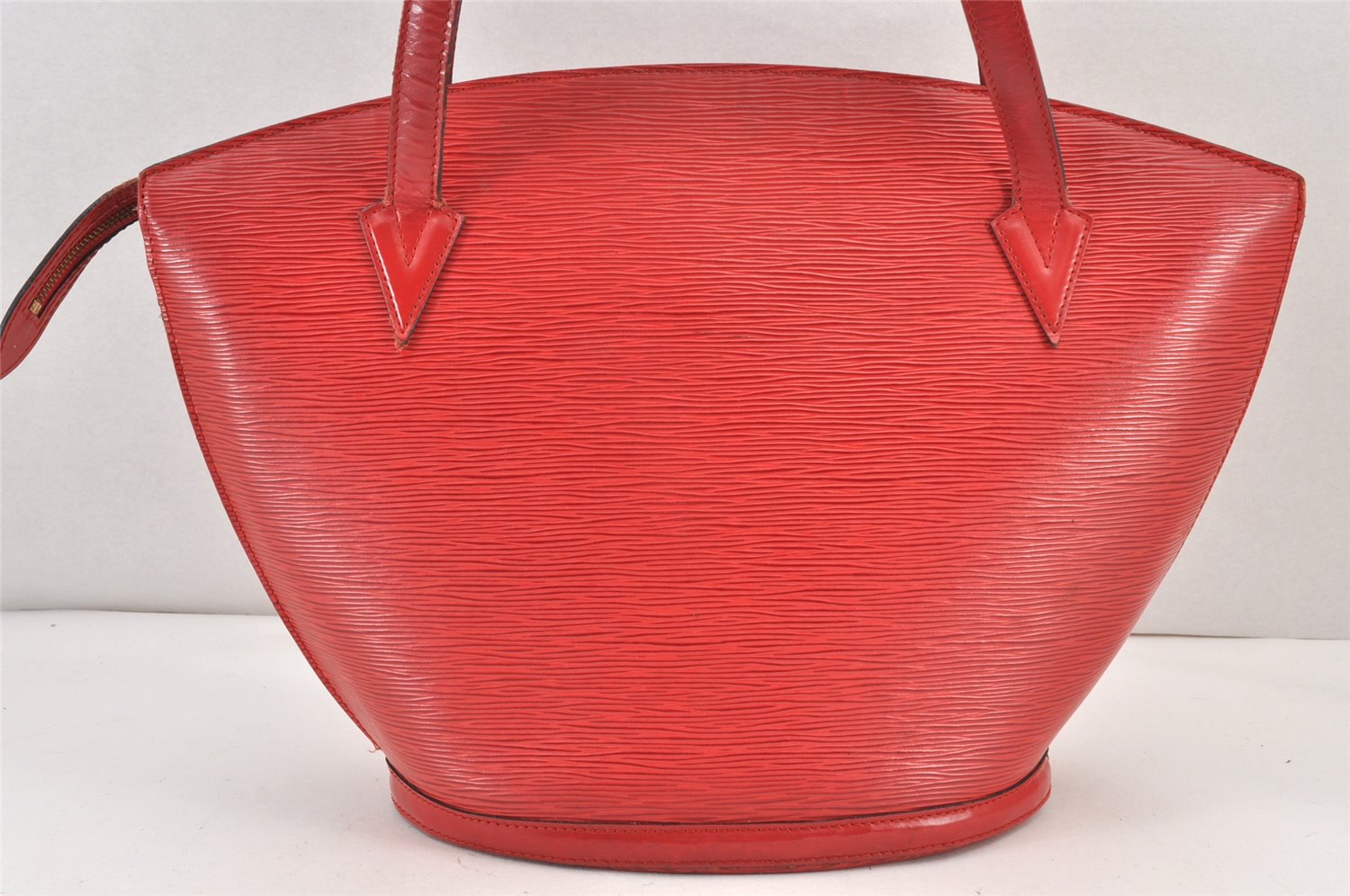 Auth Louis Vuitton Epi Saint Jacques Shopping Shoulder Bag Red M52267 LV 1749K